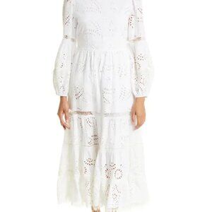 KOBI HALPERIN Zadie Long Sleeve Cotton Eyelet Dress